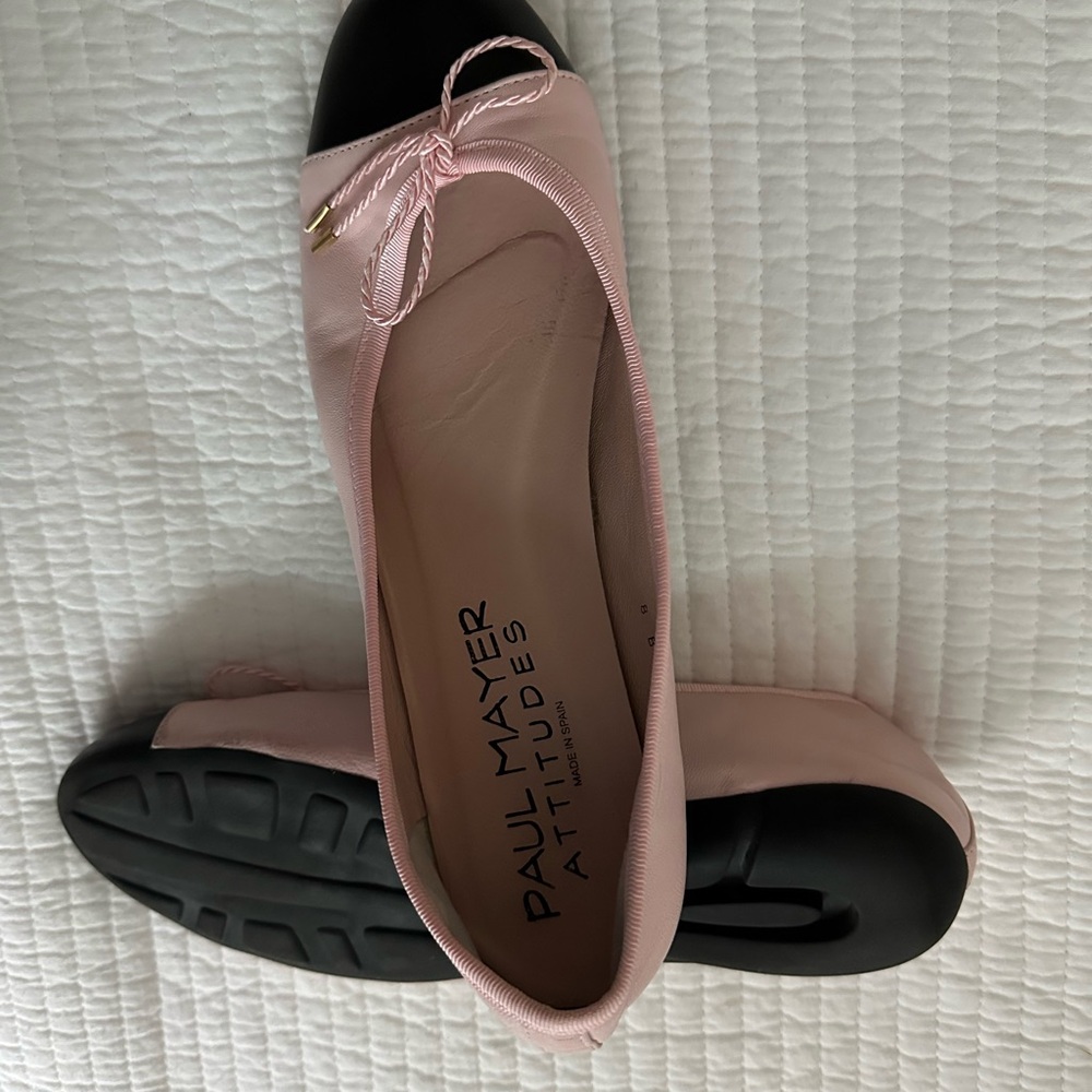 Pink and Black Women's Loafers